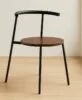 black metal frame armchair