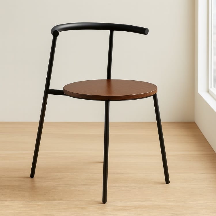 ブラックメタルフレーム・アームチェア