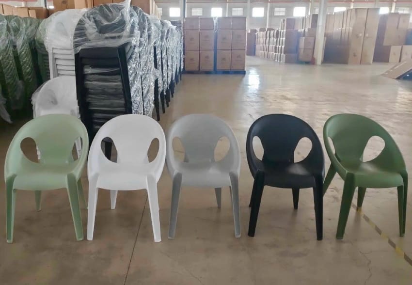 Actual image of high back PP chair