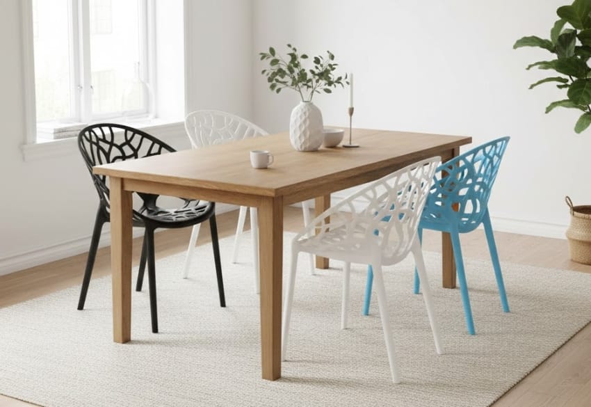 Indoor plastic chairs