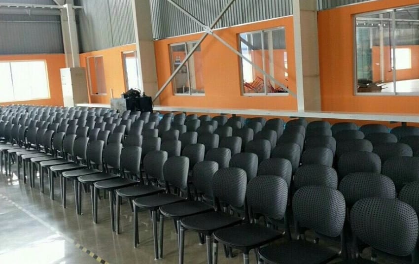 The real pictures of PP mesh chair