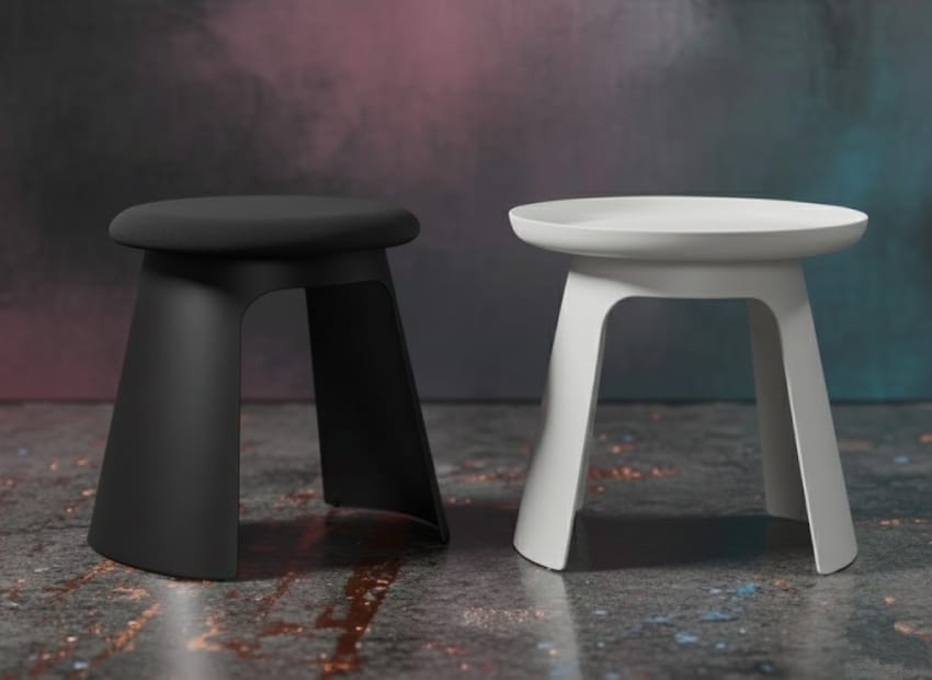 Polypropylene chair outdoor with table