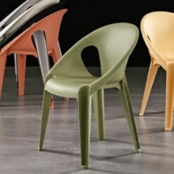 Stackable plastic lawn chairs