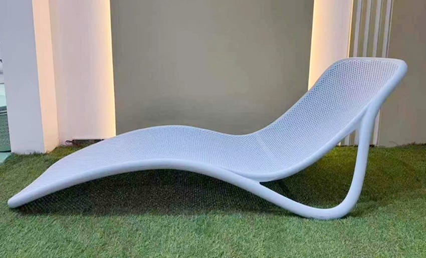 The actual image of PP pool chair