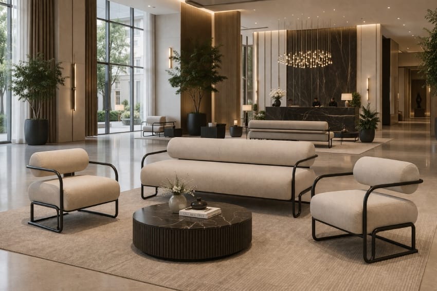 Another example of a commercial metal chairs