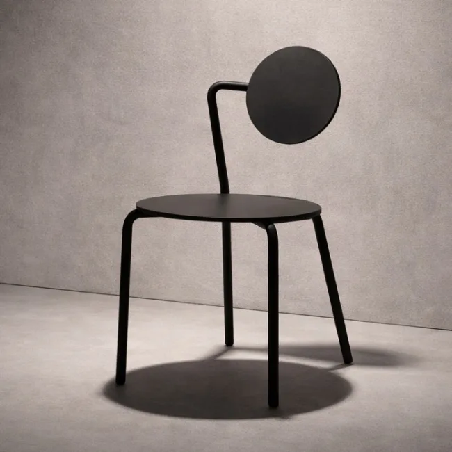 Silla de Patio con Estructura Metálica