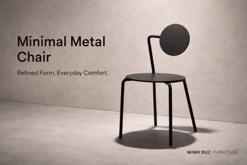 Minimalist Scandinavian patio chair