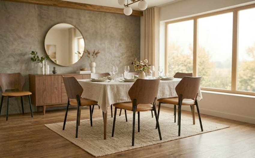 Минималистичные обеденные стулья с мягким комфортом